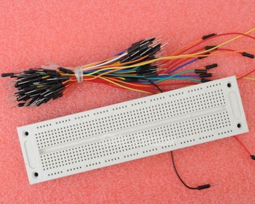 1 pcs 700 point solderless pcb breadboard syb-120 + jump wire for sale