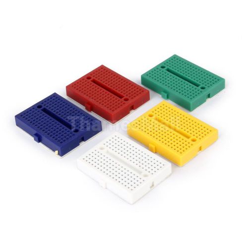 5pcs universal 170 tie-point prototype solderless pcb breadboard for arduino diy for sale