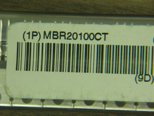 1 Lot of 25 Center-Tapped Diode MBR20100CT.  New parts