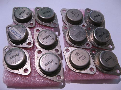 Lot of 12 2N3771 Silicon Power Bipolar Transistor NPN - USED Pulls