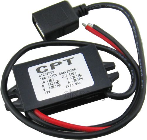 8-22V/12V to 5V DC-DC buck converter power supply USB output Voltage Regulator