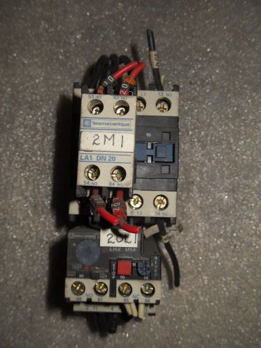 (x12) 1 used telemecanique lc1 d25 10 contactor w/ lr2-d1322 &amp; la1-dn20 for sale