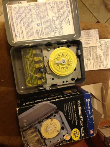 Intermatic T104 208-277-Volt DPST 24 Hour Mechanical Time Switch, Free Shipping!