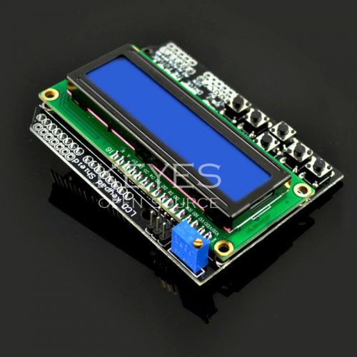 New 1602 LCD Keypad Shield Module Display for Arduino Duemilanove Robot