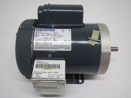 New marathon jve 56c11f5303k 1/3hp 115/208-230v 1140rpm 56c 1ph ac motor b282600 for sale