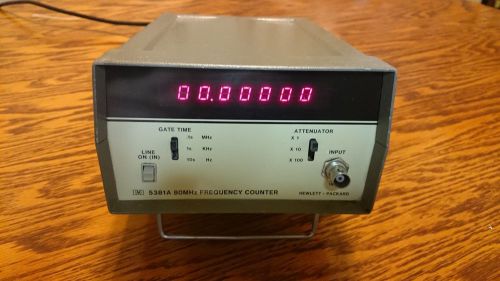 Agilent/HP 5381A 80 MHz Single Channel Frequency Counter Service Manual Mint