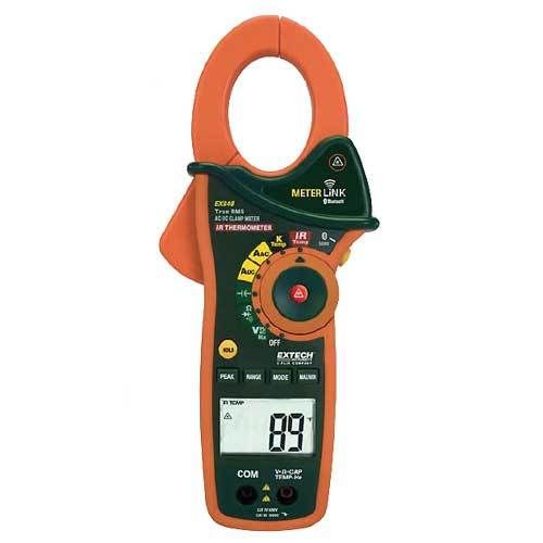 Extech ex845 1000a ac/dc true rms clamp/dmm with ir thermometer and bluetooth for sale