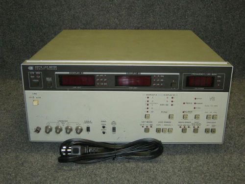 HP Agilent 4277A 10kHz-1MHz Dual Display Impedance LCZ Meter with Power Cable