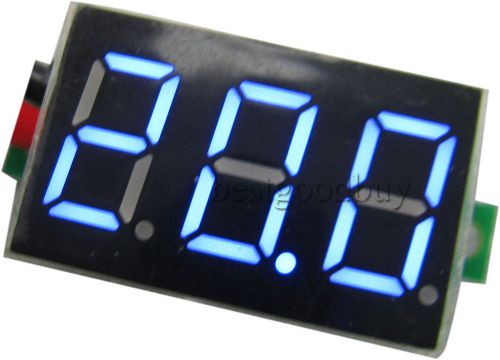 0-200v dc digital voltmeter blue digital volt gauge voltage panel meter 0.36&#034; for sale