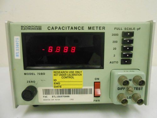 BOONTON 72BD Digital Capacitance Meter 2-2000 pF 1MHz Working