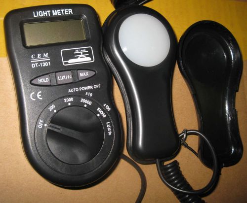 Pocket-size digital illuminance lux light meter 50000 lux fc foot candle dt-1301 for sale