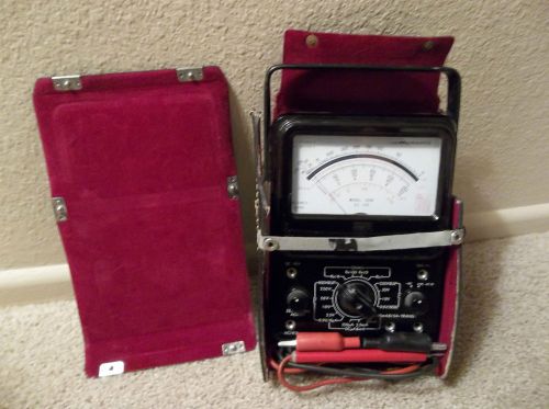 MICRONTA JAPAN Analog Multimeter #22-210 With Probes &amp; Case WORKS GREAT!