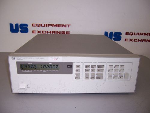 8519 HP 6629A SYSTEM DC POWER SUPPLY 16V,2 AMP OR 50V,1 AMP 4 OUTPUTS