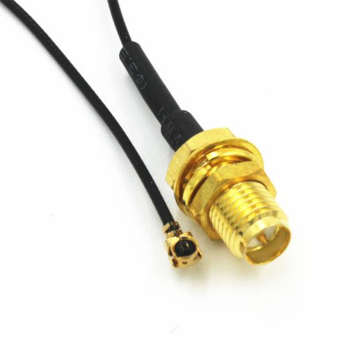 1 x RP.SMA female bulkhead plug to IPX U.fl female 1.13  cable  15CM