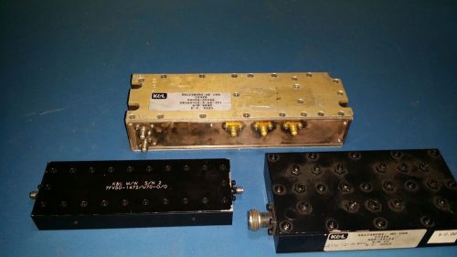 K&amp;L MICROWAVE FILTERS &amp; DELAY FILTER LOT OF-3