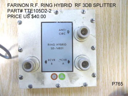 RING HYBRID RF POWER DIVIDER 3 DB