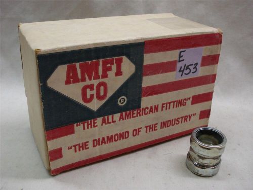 AMFI 3/4&#034; EMT Compression Coupling,  17 Units,  Screw Machined,  Steel,  NIB