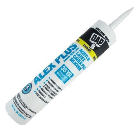 10.1 oz. Cartridge Brilliant White Acrylic Latex Caulk Plus Silicone