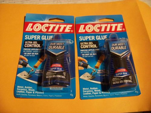 (2) Pack Loctite Super Glue Ultra GEL Control 4 g  (0.14oz) each