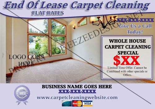 End of Lease Carpet Cleaning Flyer - Craigslist