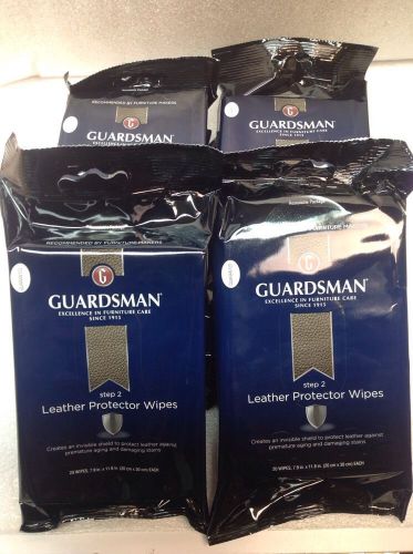 Lot Of 10 GUARDSMAN LEATHER PROTECTOR WIPES 20 Wipes Per Pack