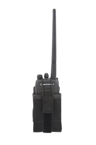 Nylon web emt fire yaesu motorola portable two-way radio case holder     1251bk- for sale