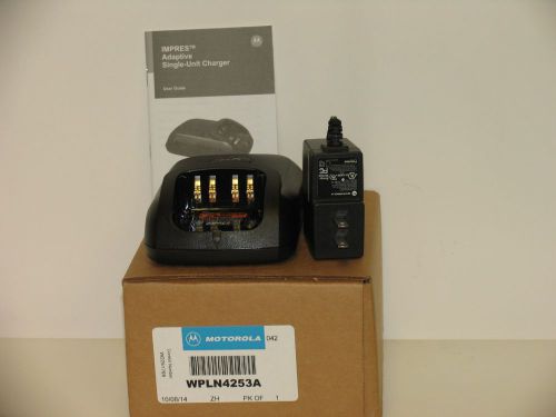 Motorola mototrbo impres single unit charger kit wpln4253a xpr6300/6350/6500 for sale