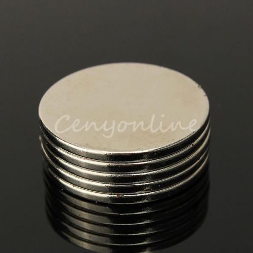 5pcs Strong Round Fridge Magnets Diameter 25x2mm Disc Rare Earth Neodymium N50