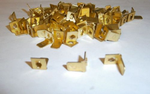 Keystone 1256 brass terminals pc disconnect tab lot of 80 #557 for sale