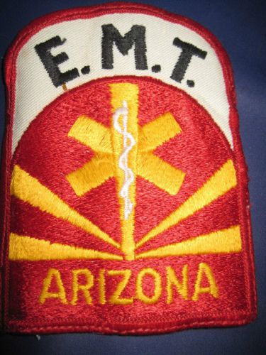 E.M.T. ARIZONA PATCH EMBROIDERED PATCH BRIGHT COLORS  2-7/8&#034; WIDE by 4&#034; HIGH