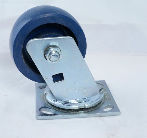 Faultless polyurethane blue swivel caster 4&#034; wheel for sale