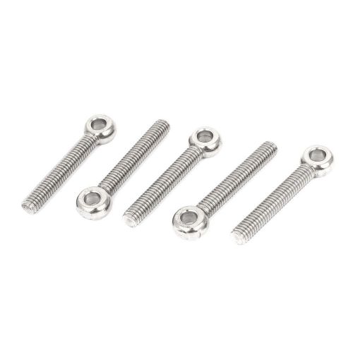 M6 x 40mm machinery shoulder lifting stainless steel eye bolt 5 pcs for sale