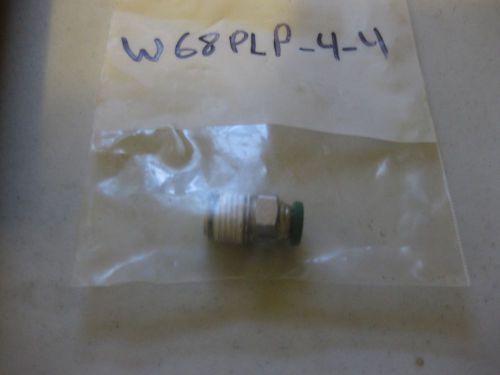 PARKER W68PLP-4-4, Male Connector, NP Aluminum 1/4 In - NEW