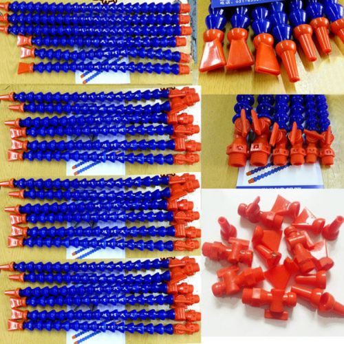 12x Flexible Plastic Water Oil Coolant Pipe Hose for Lathe CNC with Switch duq