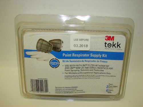 *NEW* 3M TEKK Protection Paint Respirator Supply Kit 6023PA1 (Case of 5)