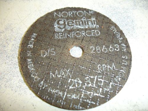 Norton Gemini Cutting Wheel 3&#034; by 1/8&#034; by 3/8&#034; Hole  Cut Off