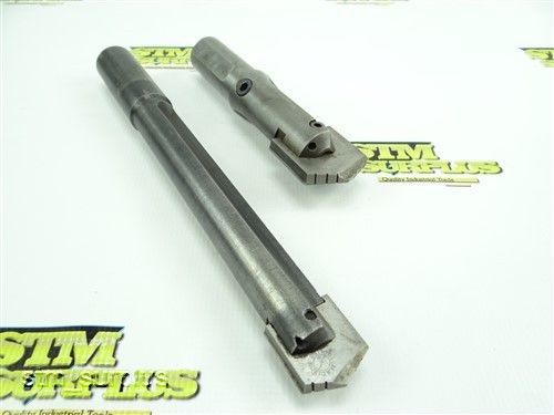 PAIR OF COOLANT FED SPADE DRILLS W/ 1-1/4&#034; SHANK