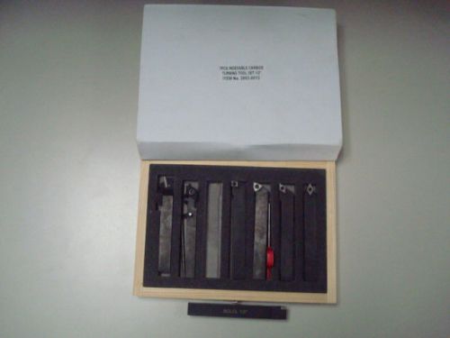 Abs import- indexable cut off &amp; turning tool holder 7 pc tool set p/n#2002-0013 for sale