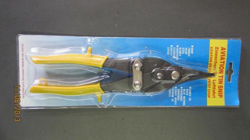 New drop forged steel aviation straight cut yellow handle metal / tin snip $3.50 for sale