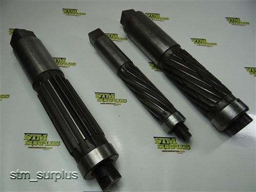 Nice heavy duty lot of 3 hss expansion reamers 1-7/8&#034; to 2-7/8&#034; mr&amp;t for sale