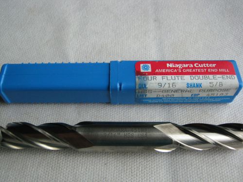Dbl end mill 9/16&#034; hss for sale