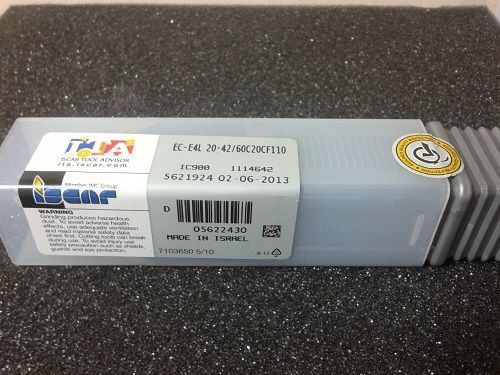 New  iscar solid carbide milling d20mm 4 flute ec-e4l 20-42/60c20cf110 ic900 for sale