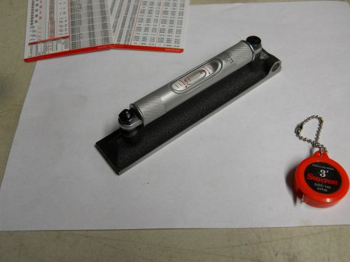 Starrett  #98-6 machinists level w/ground and graduated vials.w/2 pocket charts for sale