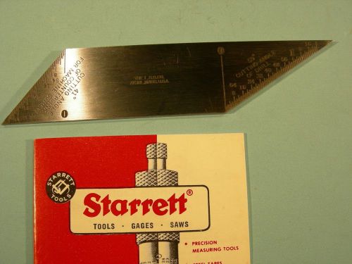 Starrett no.13d drill grinding blade for no.13 series 6&#034; squares 59 &amp; 41 degree for sale