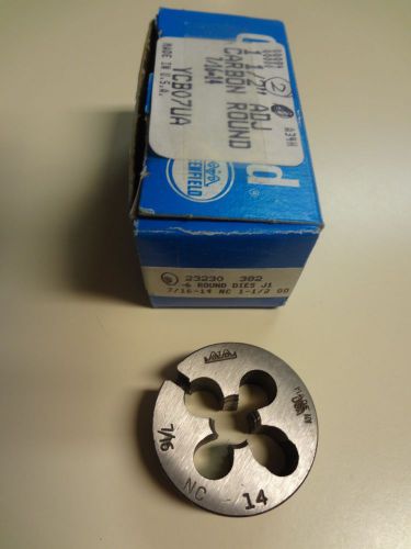 7/16-14 X 1-1/2&#034; OD ROUND ADJUSTABLE DIE-NEW Made in USA (Greenfield Ind.)