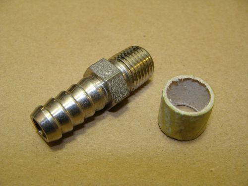 Cajon swagelok ss-6-hc-1-4 3/8&#034; i.d. hose x 1/4&#034; npt stainless fitting adapter for sale
