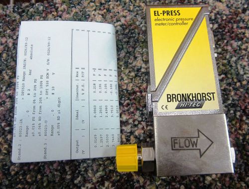 BRONKHORST EL-PRESS ELECTRONIC PRESSURE METER / CONTROLLER P-502C-FAC-89-P-002A