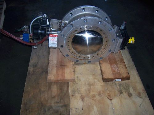 Used 10&#034; roto disc sperical 316 stainless steel valve for sale