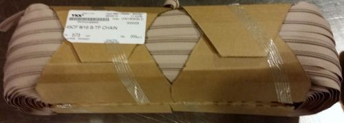 Ykk 4.5cf zipper chain 9/16&#034; b-tp color 573 beige full roll 200 meters 218.7 yd for sale