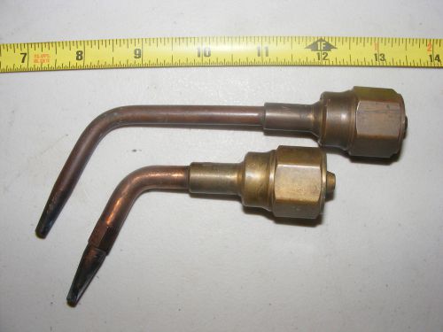 2- Used Victor Brazing Torch Tips 1-T4 &amp; 1-RTEB